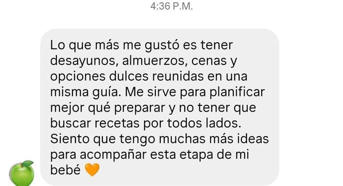 Mensaje de una mamá por Instagram