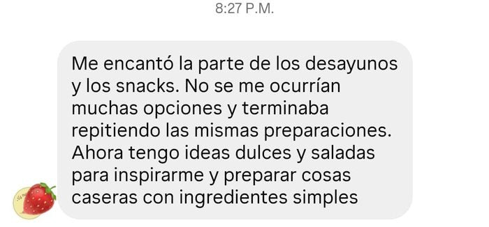 Mensaje de una mamá por Instagram