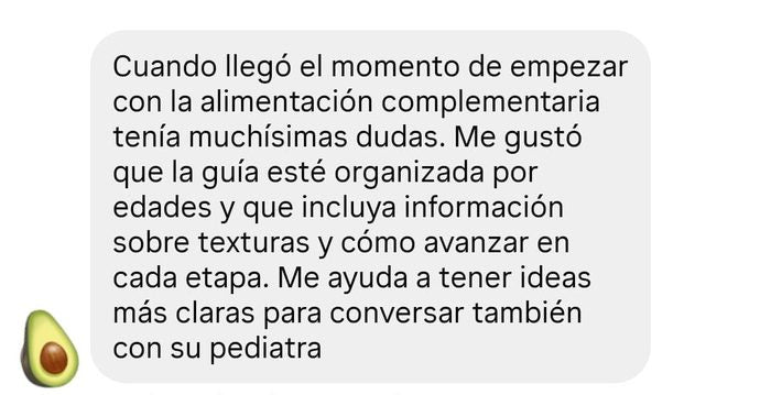 Mensaje de una mamá por Instagram